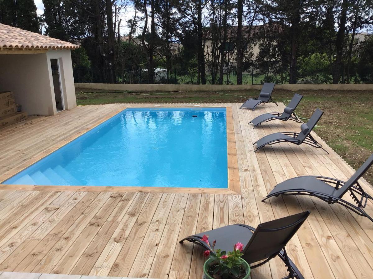 Gite Les Oliviers 10 Pers Piscine Au Calme 4 Etoiles Saint-Laurent-la-Vernède Екстериор снимка